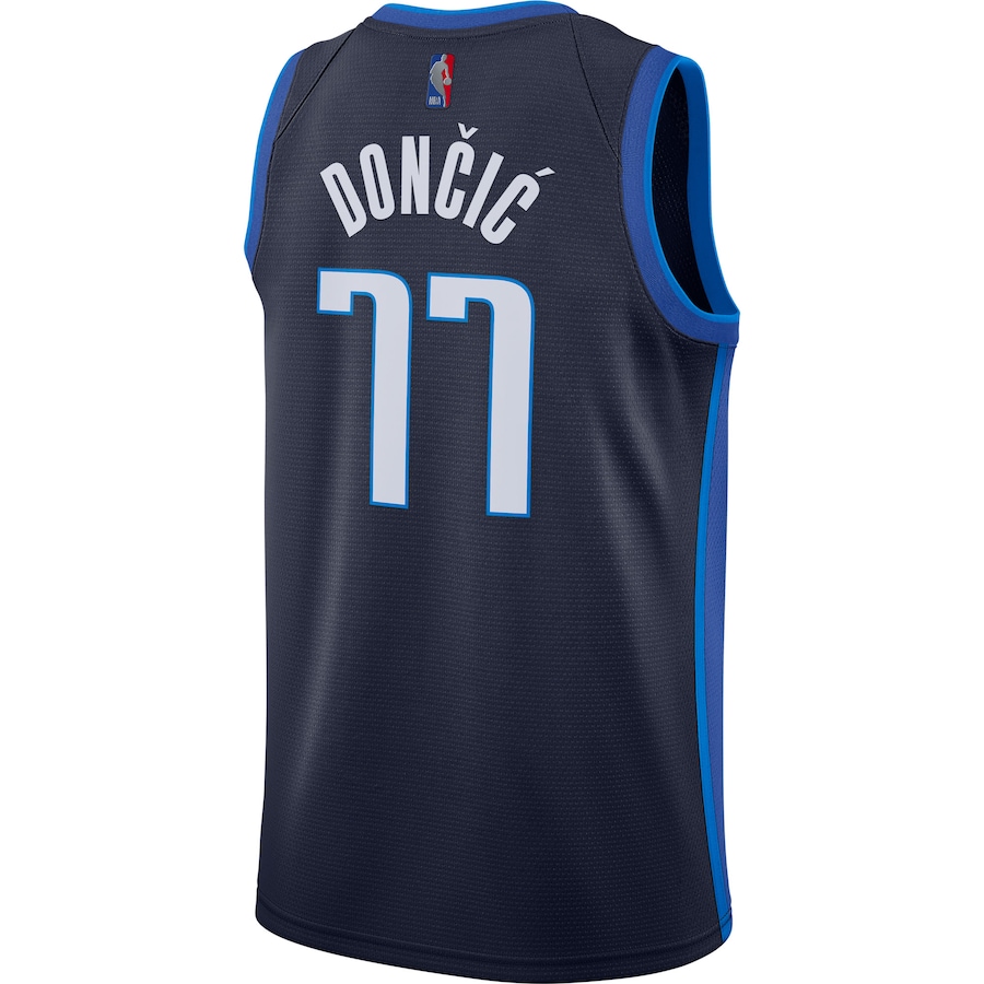 Men's Dallas Mavericks Luka Doncic Navy 2020-21 Swingman Player Jersey - Earned Edition