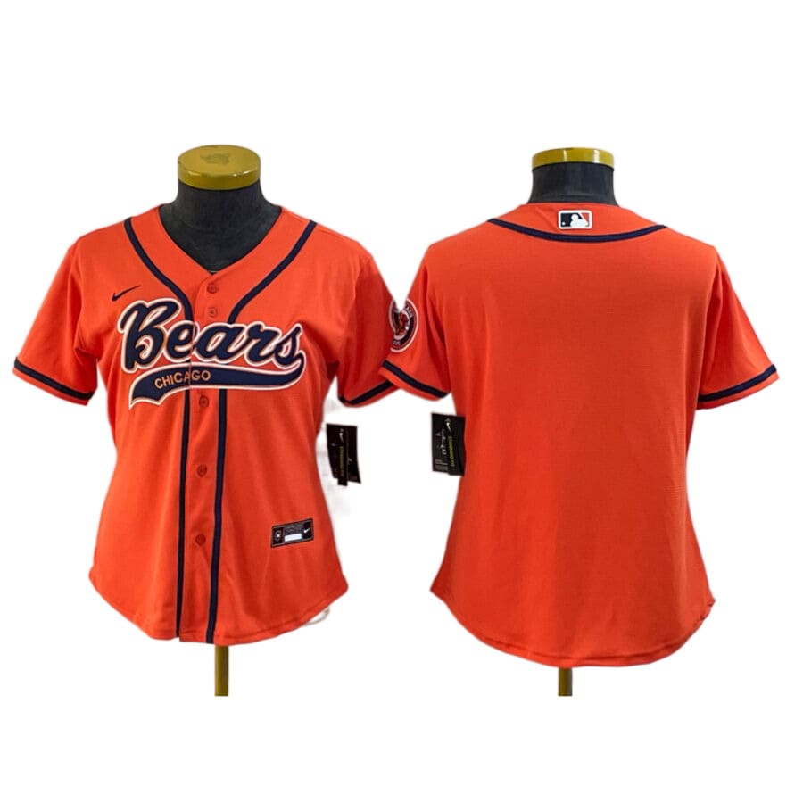 Women's Chicago Bears Orange Baseball Jersey