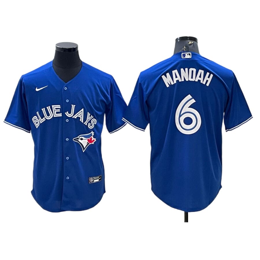 Men's Toronto Blue Jays Alek Manoah Royal Replica Player Name Jersey