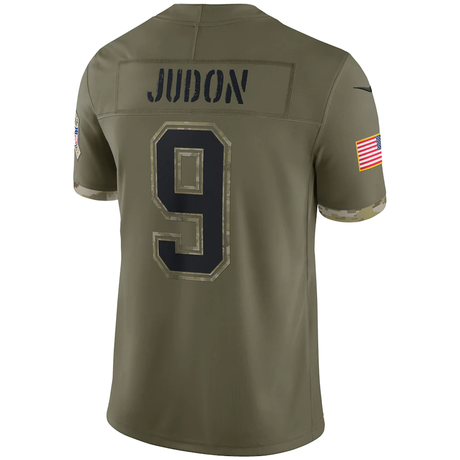 Men's New England Patriots Matthew Judon Olive 2022 Salute To Service Limited Jersey