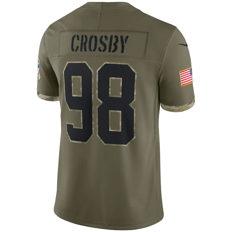 Men's Las Vegas Raiders Maxx Crosby 2022 Salute To Service Limited Jersey