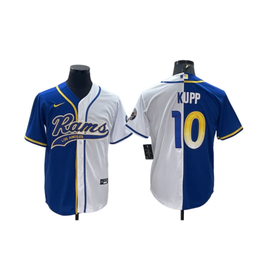 Men's Los Angeles Rams Cooper Kupp Royal White Two Tone Baseball Jersey