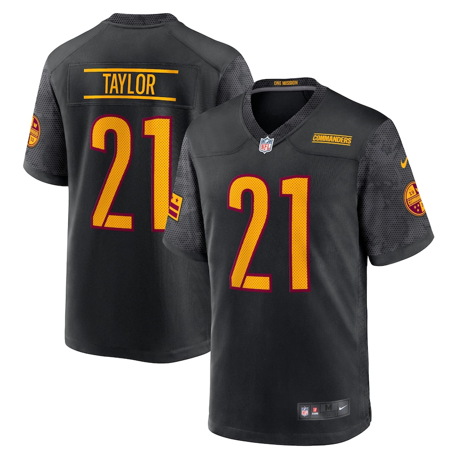 Men's Washington Commanders Sean Taylor Black Alternate Retired Player Game Jersey