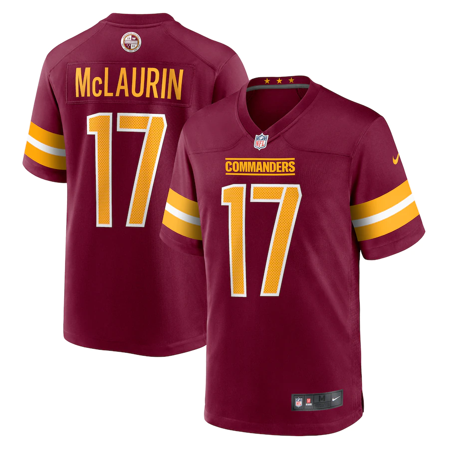 Men's Washington Commanders Terry McLaurin Burgundy Game Jersey