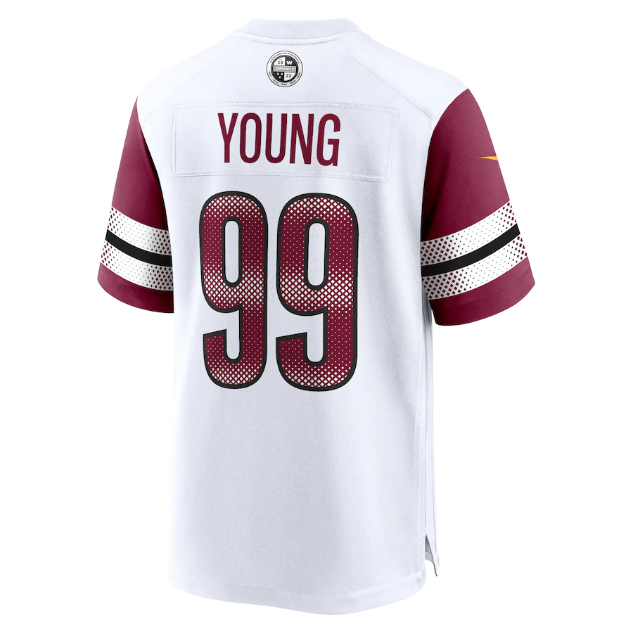 Men's Washington Commanders Chase Young White Game Jersey