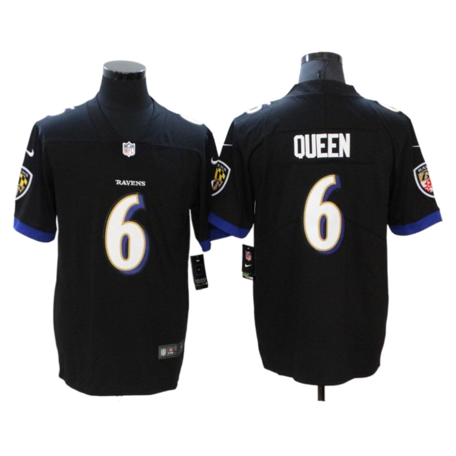 Men's Baltimore Ravens Patrick Queen Black Vapor Limited Jersey