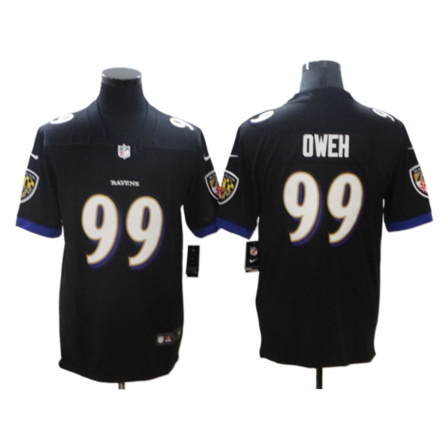Men's Baltimore Ravens Odafe Oweh Black Vapor Limited Jersey