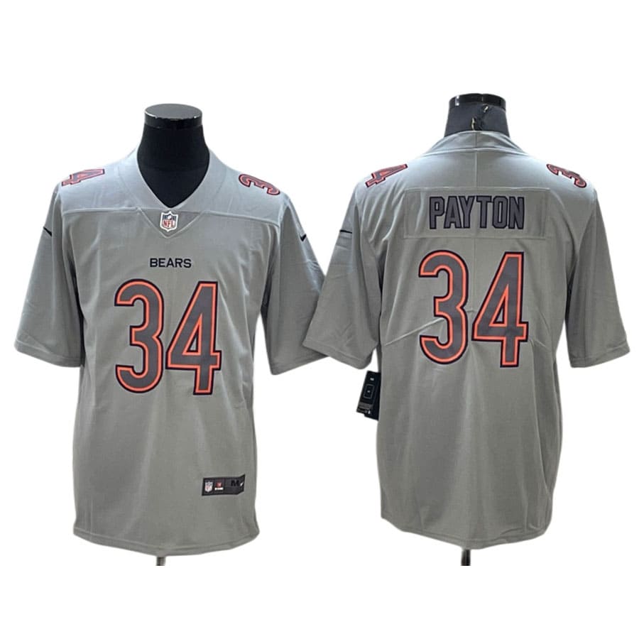 Men's Chicago Bears Walter Payton Gray Atmosphere Fashion Limited Jersey