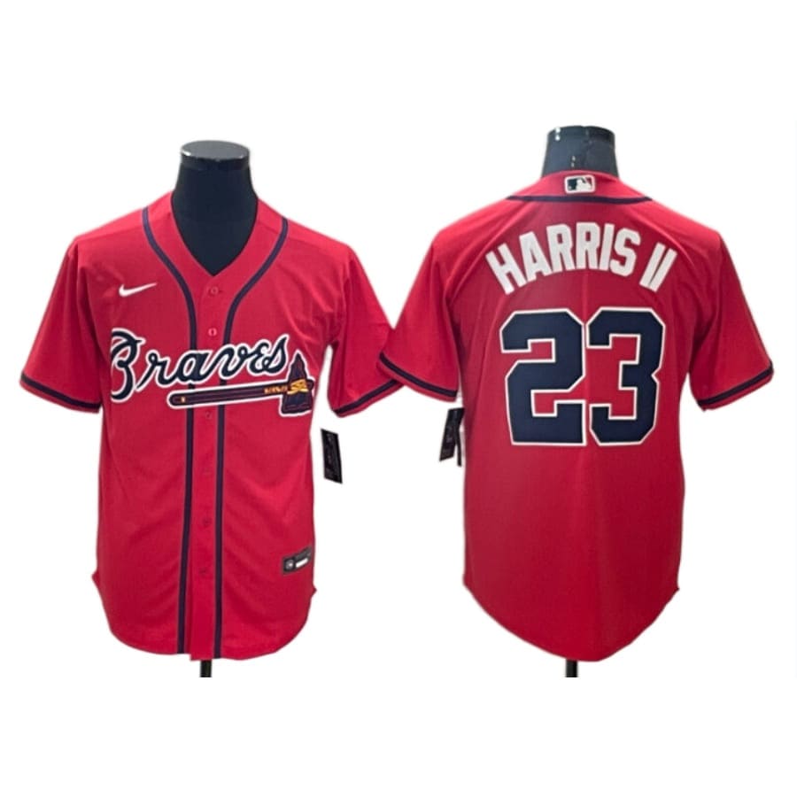 Men's Atlanta Braves Michael Harris II Red Alternate Player Jersey