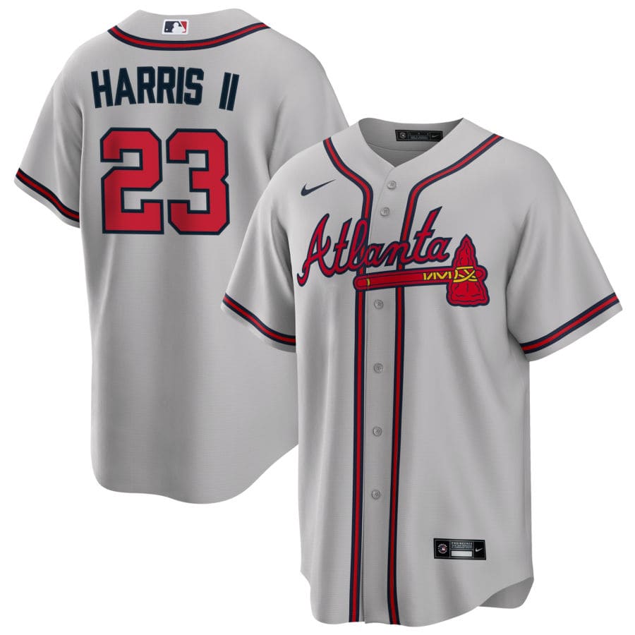 Men's Atlanta Braves Michael Harris II Gray Road Player Jersey