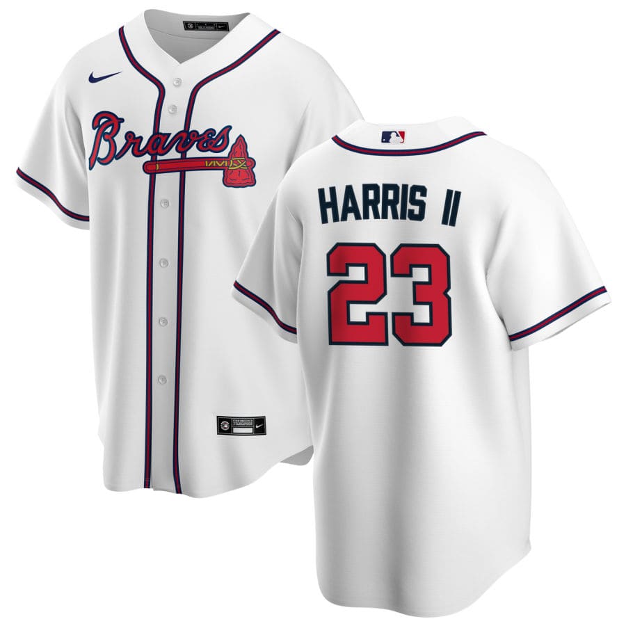 Men's Atlanta Braves Michael Harris II White Home Player Jersey