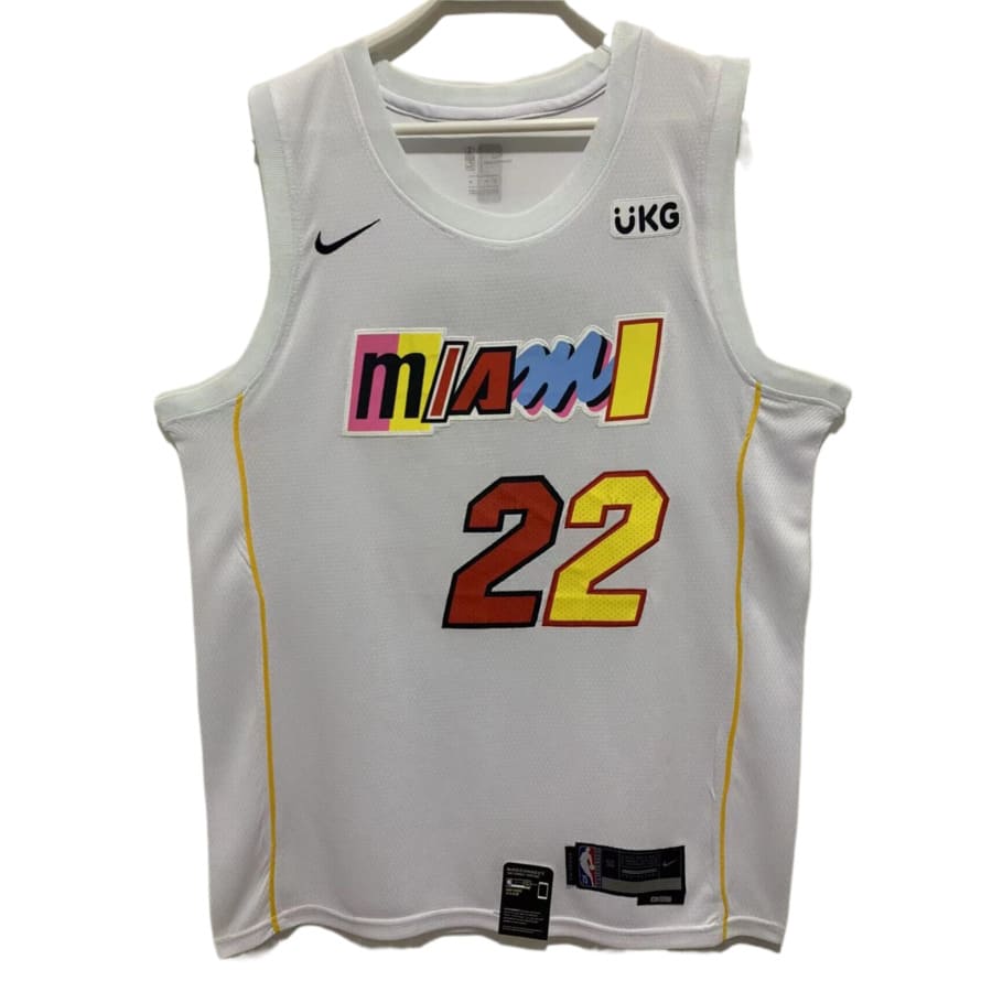 Men's Miami Heat Jimmy Butler 2022-2023 White City Edition Jersey