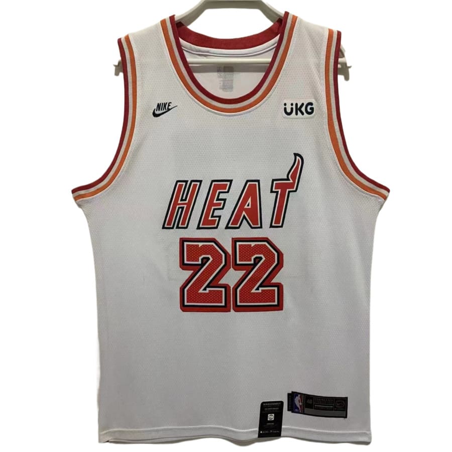 Men's Miami Heat Jimmy Butler 2022-2023 White UKG Swingman Jersey