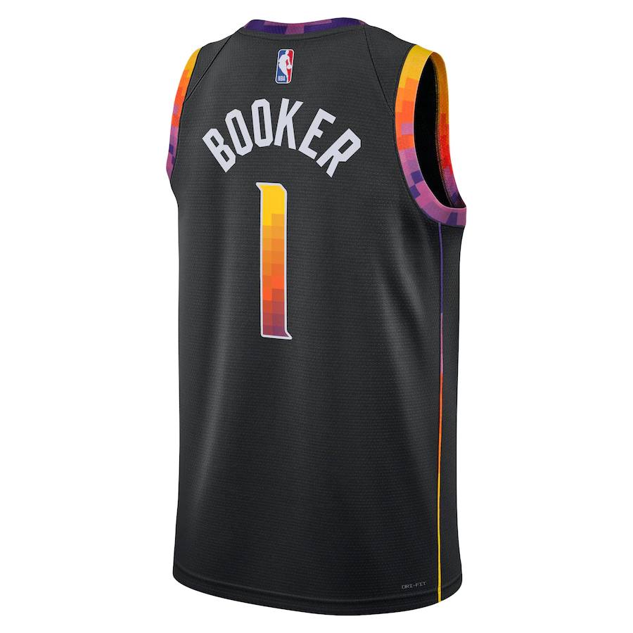 Men's Phoenix Suns Devin Booker Jordan Brand Black 2022-23 Statement Edition Swingman Jersey