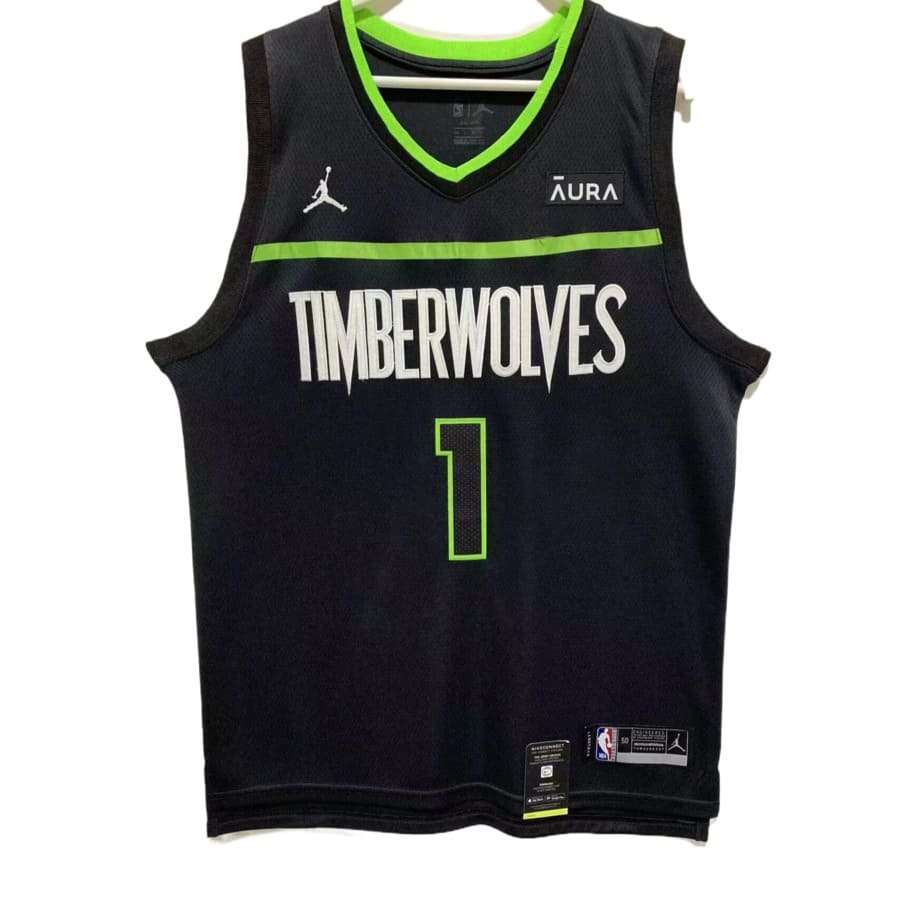 Men's Minnesota Timberwolves Anthony Edwards 2022-2023 Black Swingman Jersey