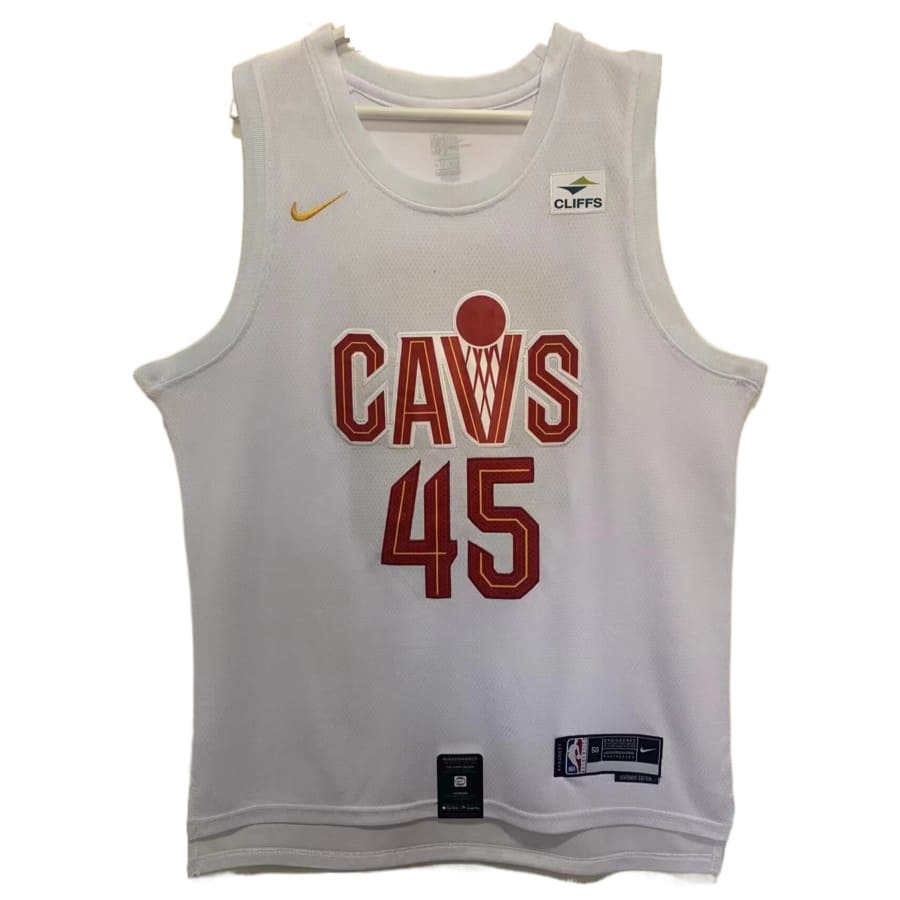 Men's Cleveland Cavaliers Donovan Mitchell 2022-2023 White Swingman Jersey