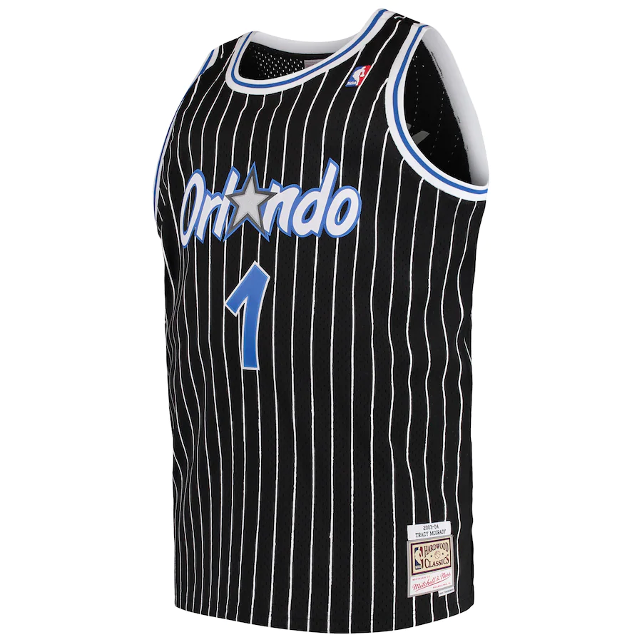 Men's Orlando Magic Tracy McGrady Mitchell & Ness Black 2003-04 Hardwood Classics Swingman Jersey