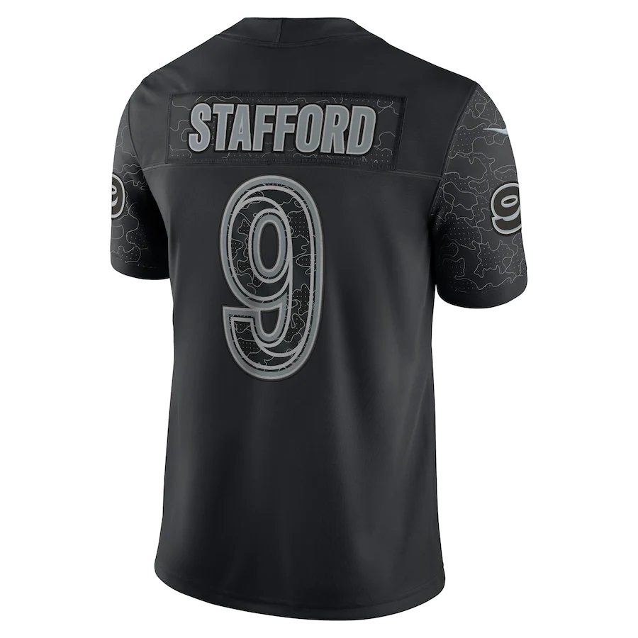 Men's Los Angeles Rams Matthew Stafford Black RFLCTV Limited Jersey