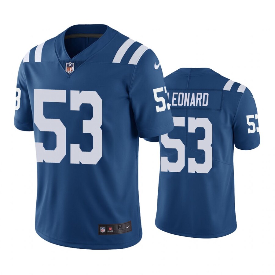 Men's Indianapolis Colts Darius Leonard Royal Color Rush Limited Jersey