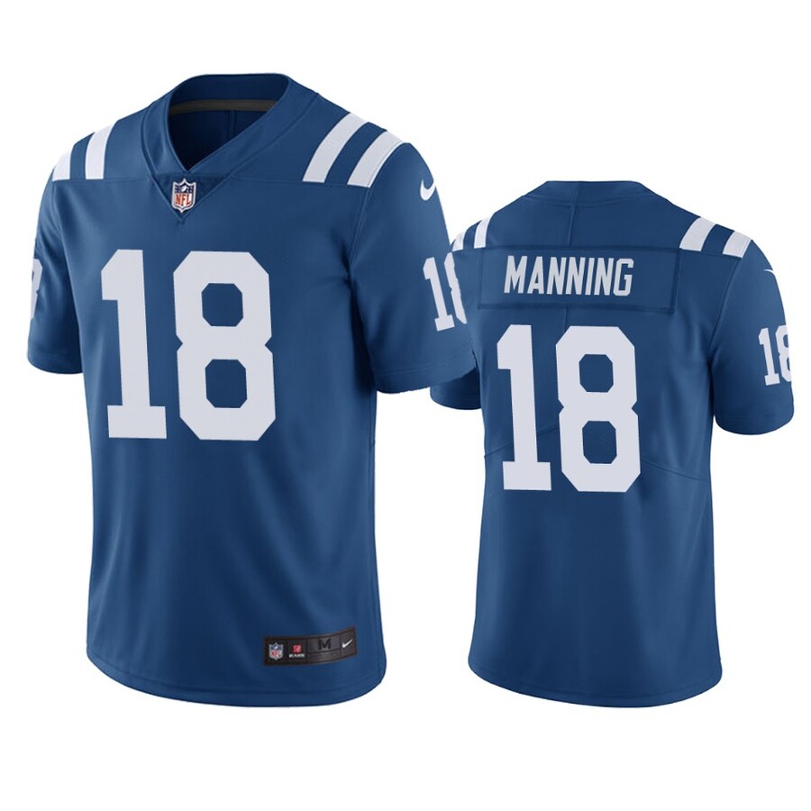 Men's Indianapolis Colts Peyton Manning Royal Color Rush Limited Jersey