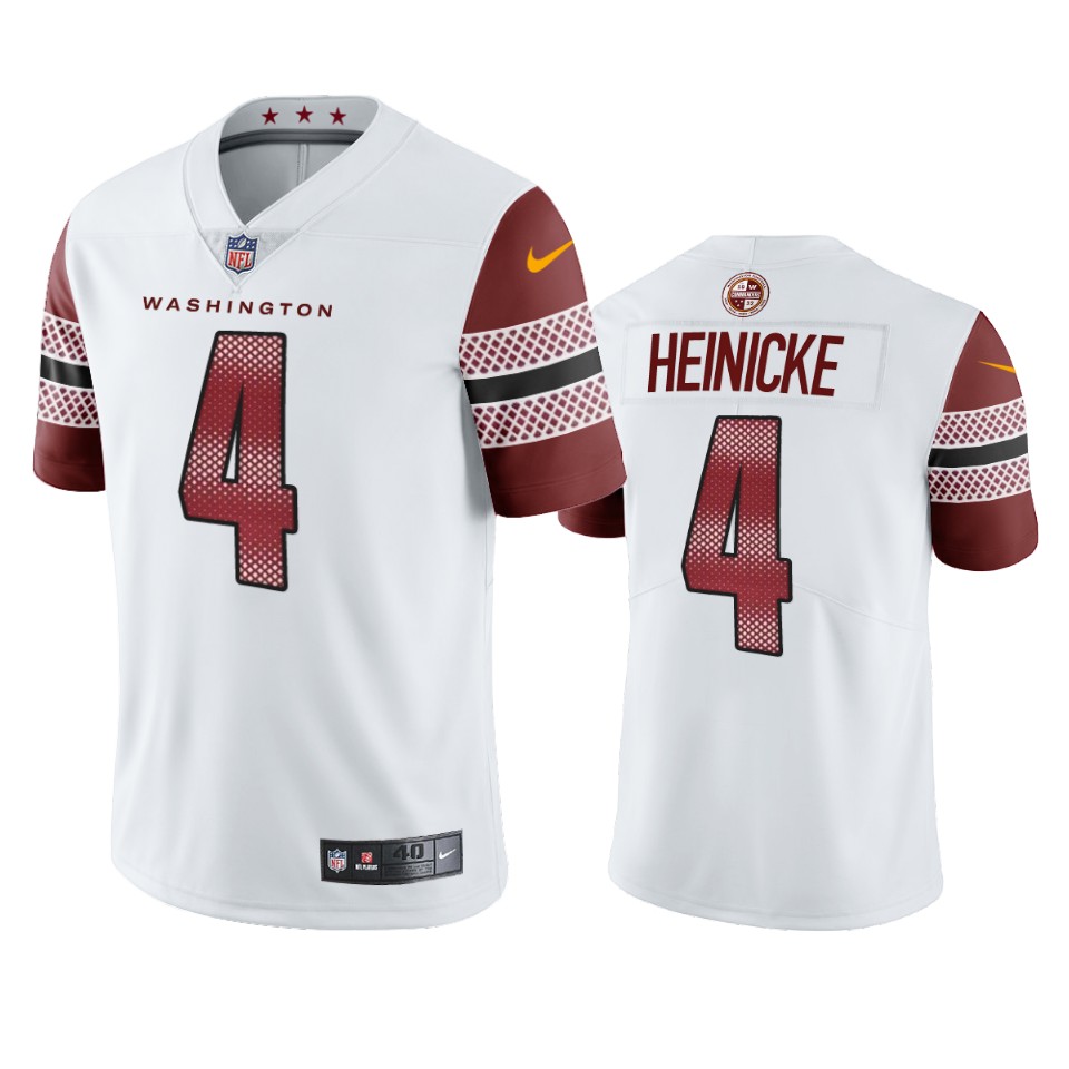 Men's Washington Commanders Taylor Heinicke White Vapor Limited Jersey