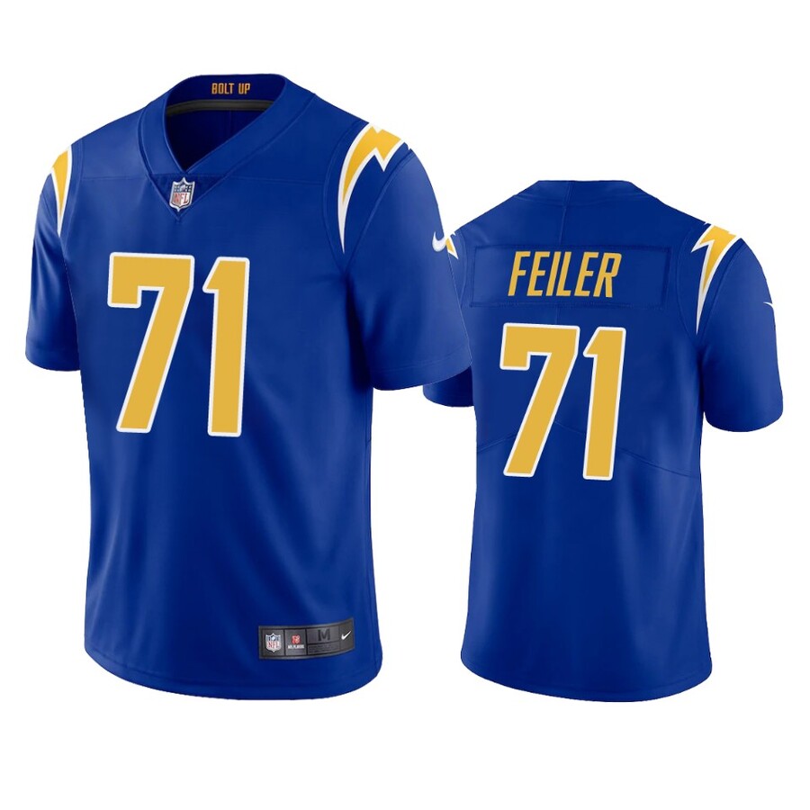 Men's Los Angeles Chargers Matt Feiler Royal Vapor Limited Jersey