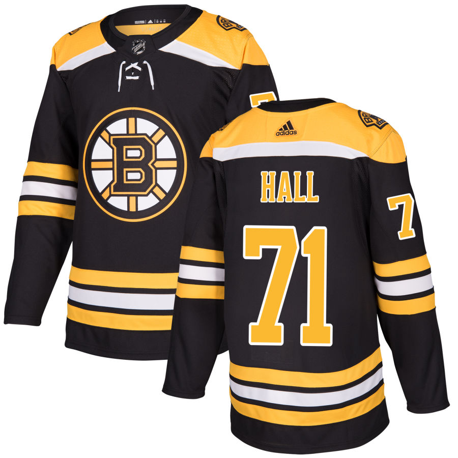 Men's Boston Bruins Taylor Hall Black Authentic Jersey