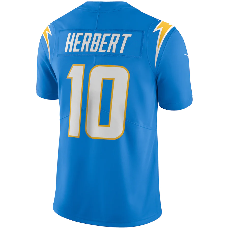 Los Angeles Chargers Justin Herbert Powder Blue Vapor Limited Jersey