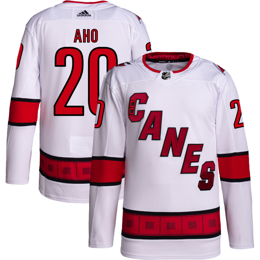 Men's Carolina Hurricanes Sebastian Aho White Authentic Jersey