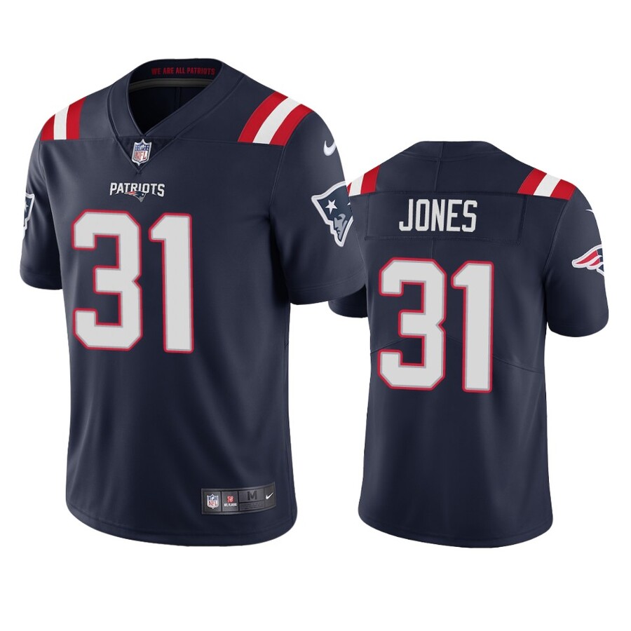 Men's New England Patriots Jonathan Jones Navy Vapor Limited Jersey