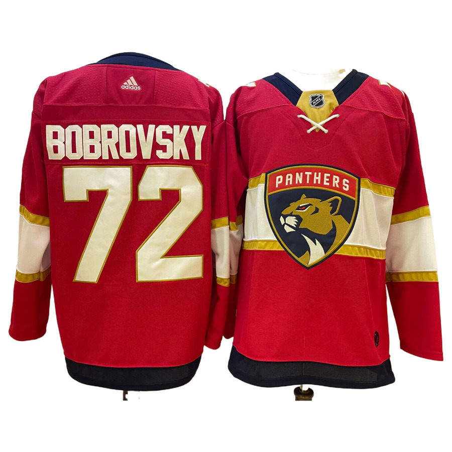 Men's Florida Panthers Sergei Bobrovsky adidas Edition Red Authentic Player Jersey
