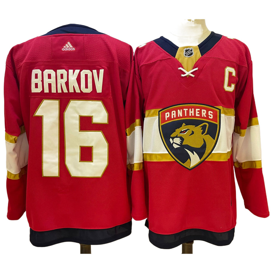 Men's Florida Panthers Aleksander Barkov adidas Edition Red Authentic Player Jersey