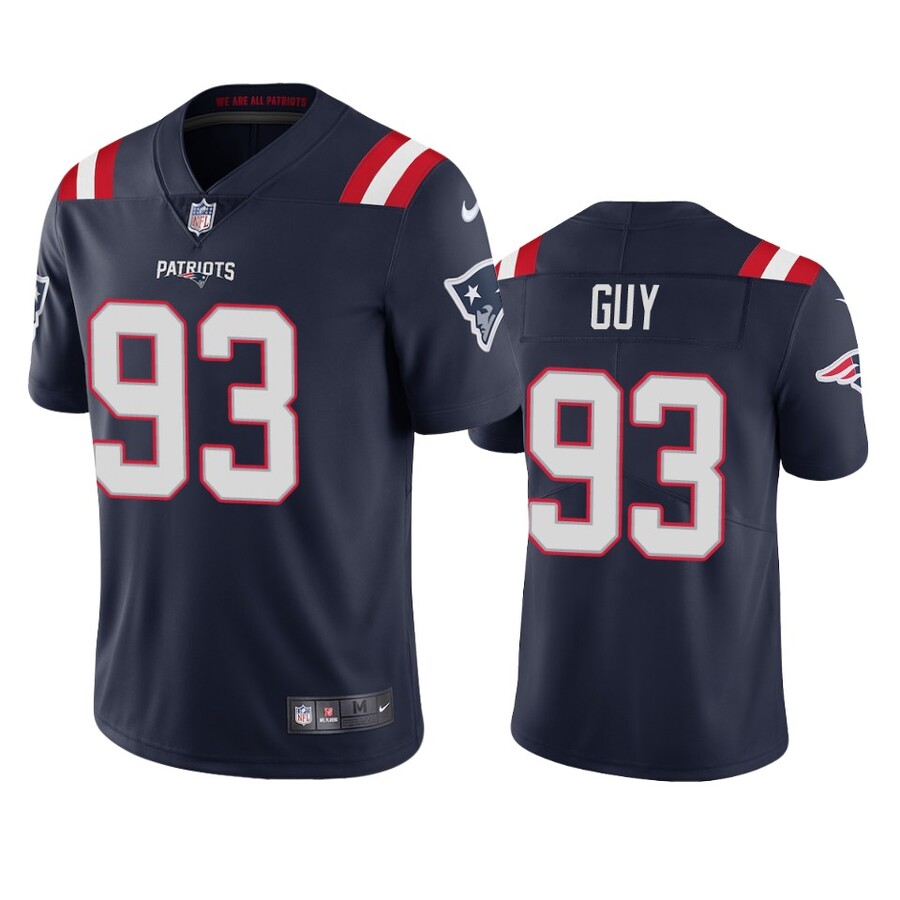 Men's New England Patriots Lawrence Guy Navy Vapor Limited Jersey