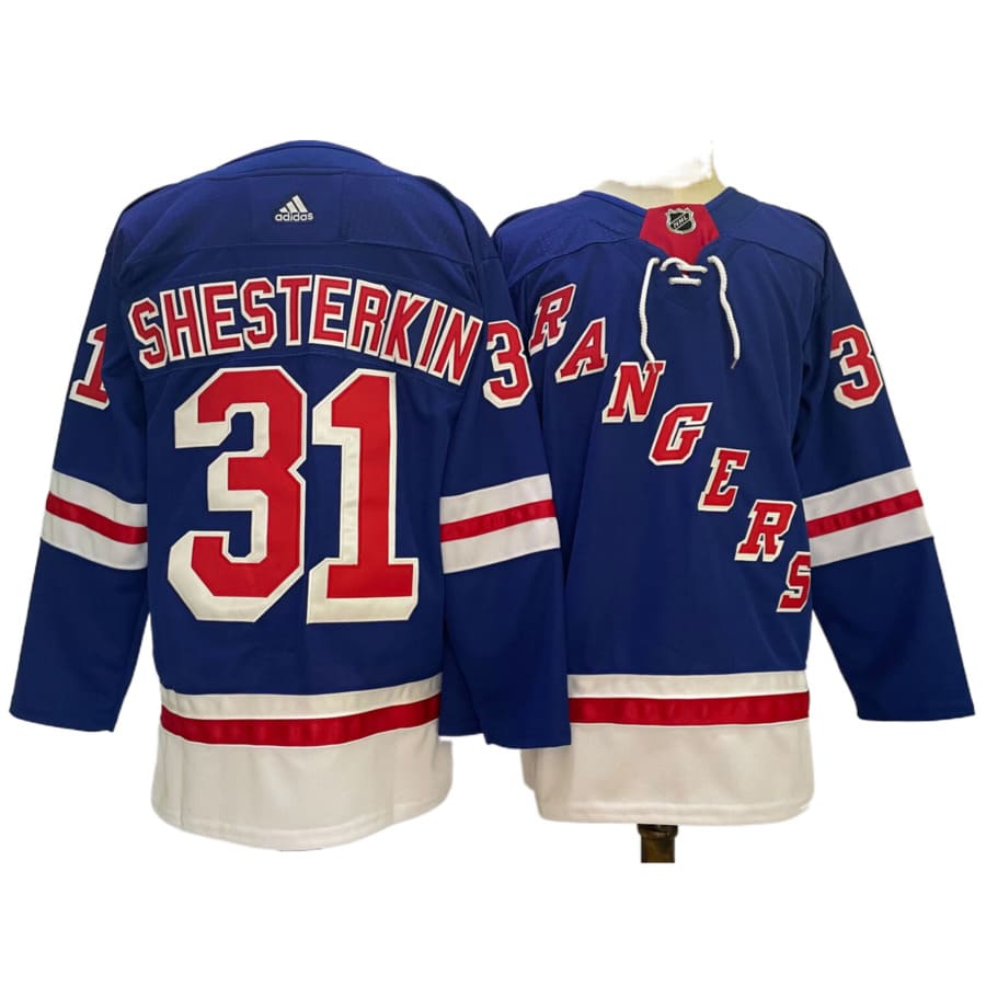 Men's New York Rangers Igor Shesterkin Blue Authentic Player Jersey