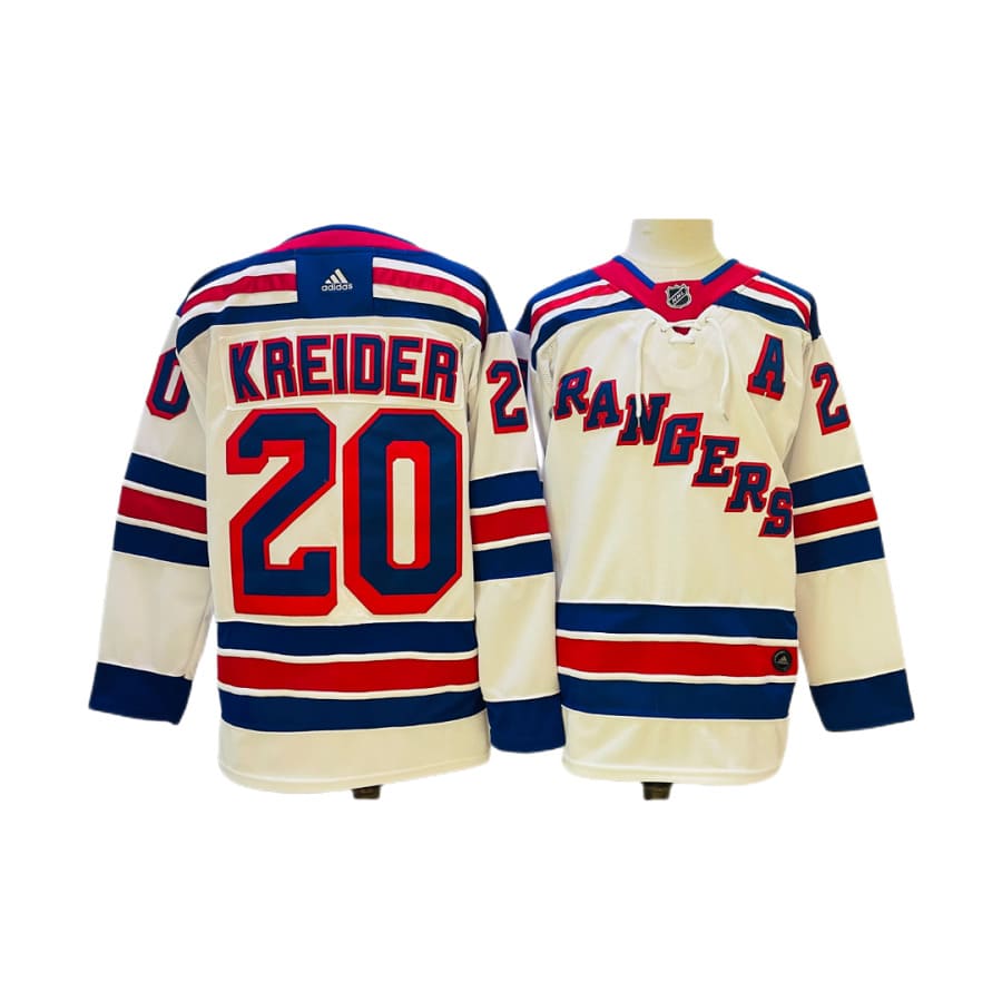 Men's New York Rangers Chris Kreider White Away Primegreen Authentic Player Jersey