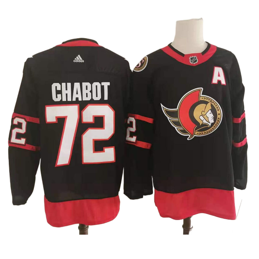 Men's Ottawa Senators Thomas Chabot Black Authentic Jersey