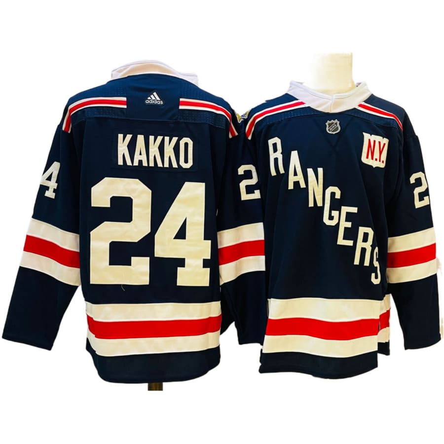 Men's New York Rangers Kaapo Kakko Navy Authenitc Player Jersey