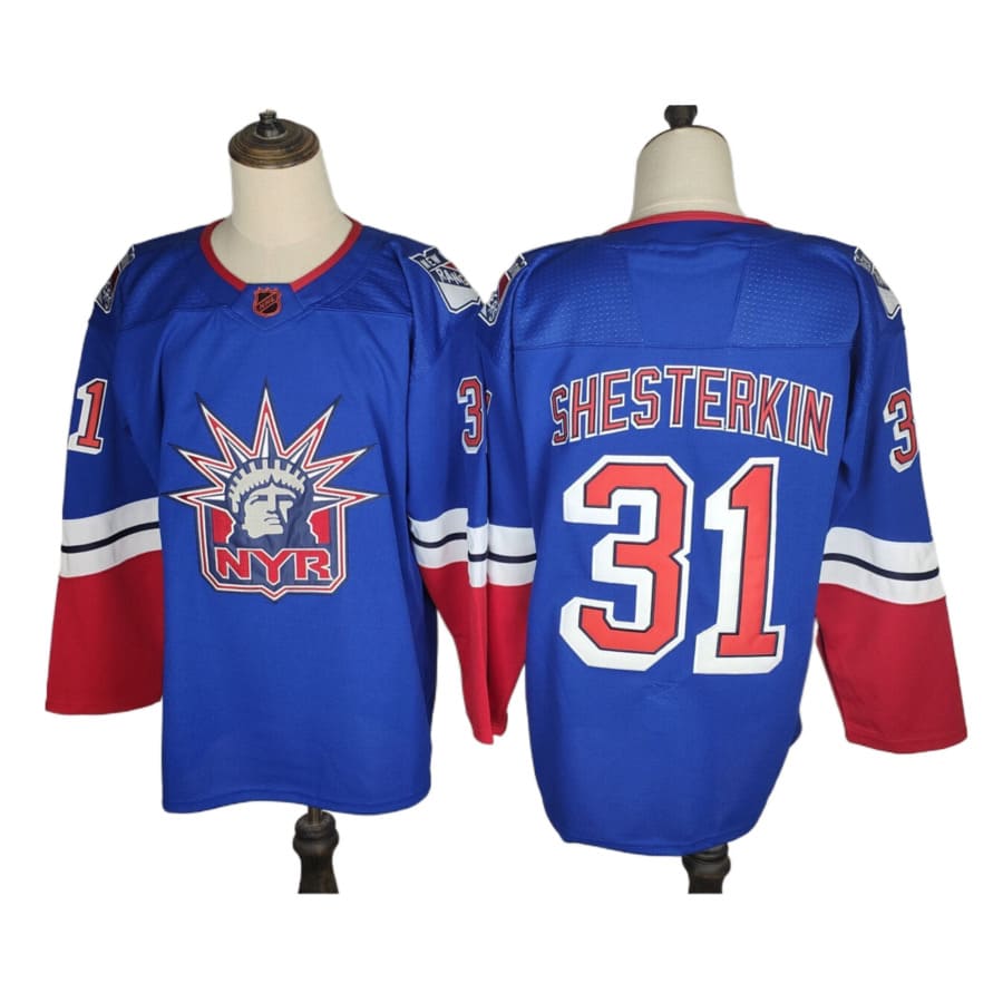 Men's New York Rangers Igor Shesterkin Royal Reverse Retro 2.0 Authentic Player Jersey