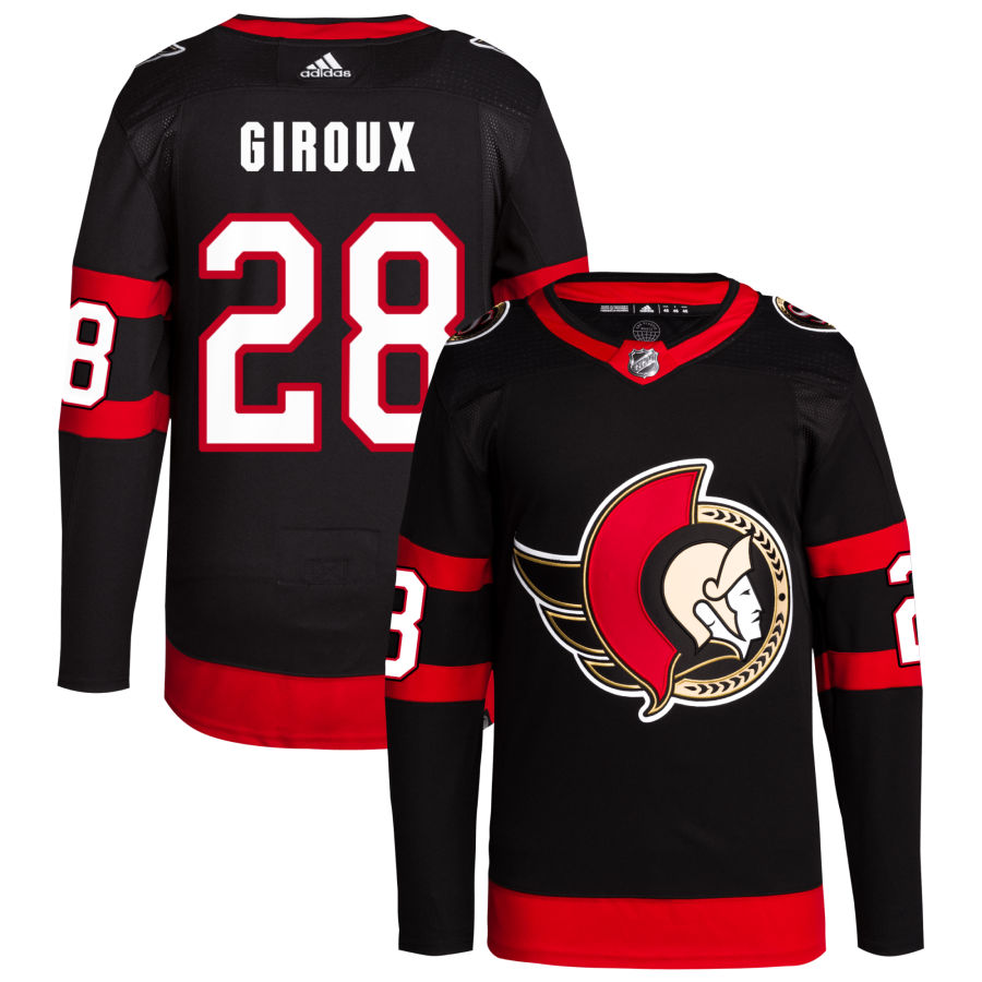 Men's Ottawa Senators Claude Giroux Black Authentic Jersey