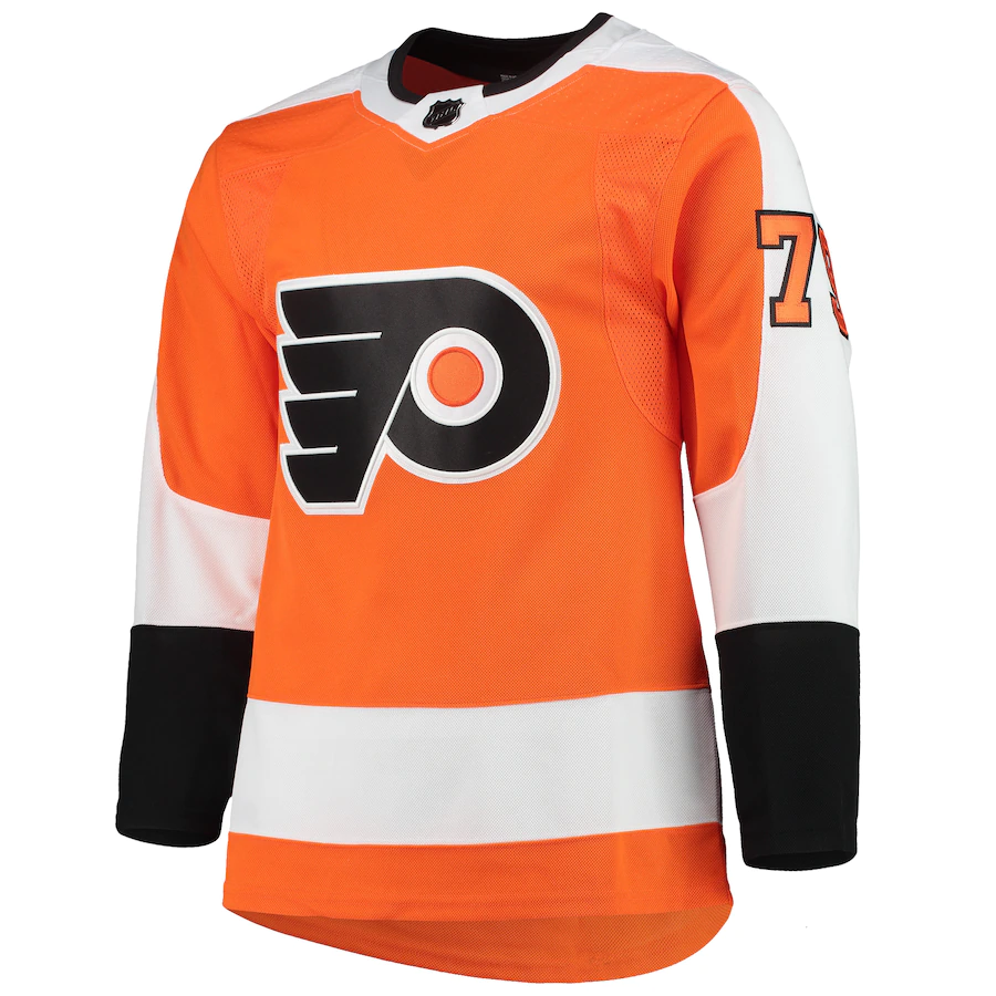 Men's Philadelphia Flyers Carter Hart Orange Home Primegreen Authentic Player Jersey
