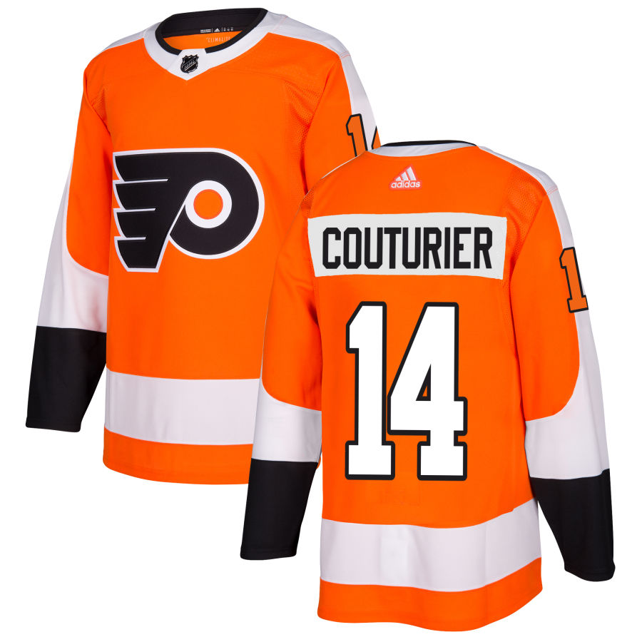 Men's Philadelphia Flyers Sean Couturier Orange Authentic Player Jersey