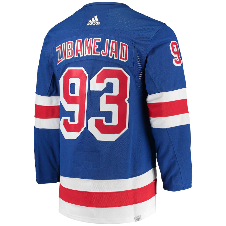 Men's New York Rangers Mika Zibanejad Blue Home Primegreen Authentic Pro Player Jersey
