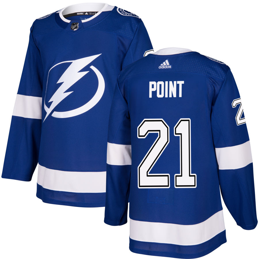 Men's Tampa Bay Lightning Brayden Point Blue Authentic Player Jersey