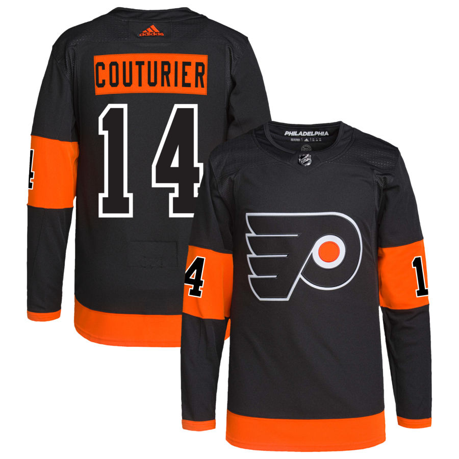 Men's Philadelphia Flyers Sean Couturier Black Alternate Authentic Player Jersey