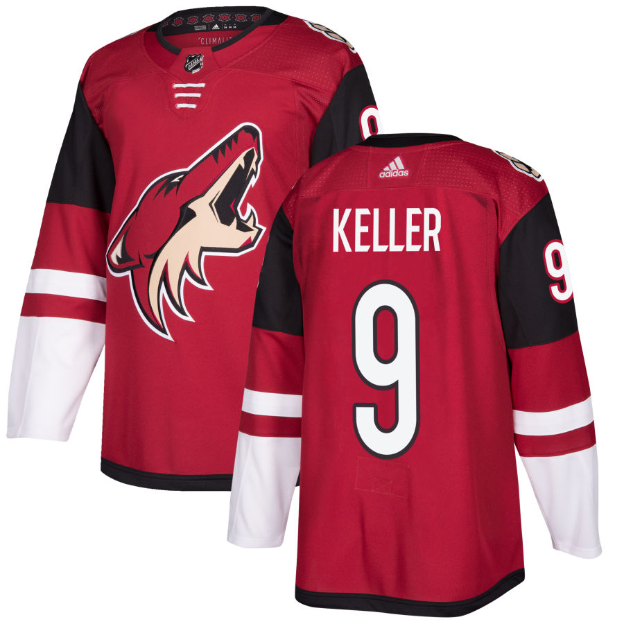 Men's Arizona Coyotes Clayton Keller Maroon Authentic Jersey