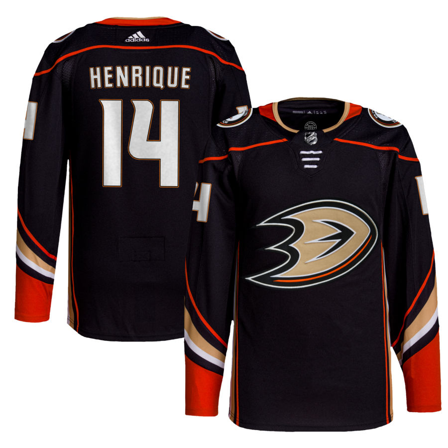 Men's Anaheim Ducks Adam Henrique adidas Black Home Player Jersey