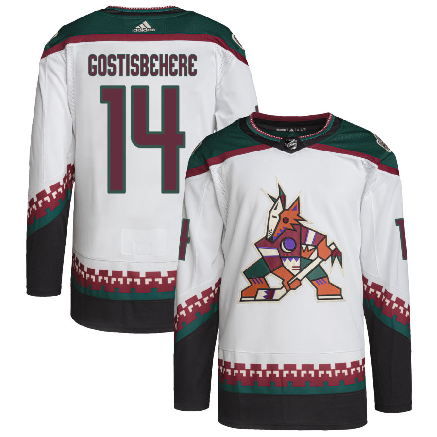 Men's Arizona Coyotes Shayne Gostisbehere White Authentic Player Jersey