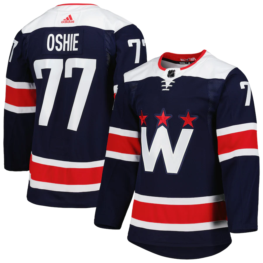 Men's Washington Capitals TJ Oshie Navy Alternate Authentic Player Jersey