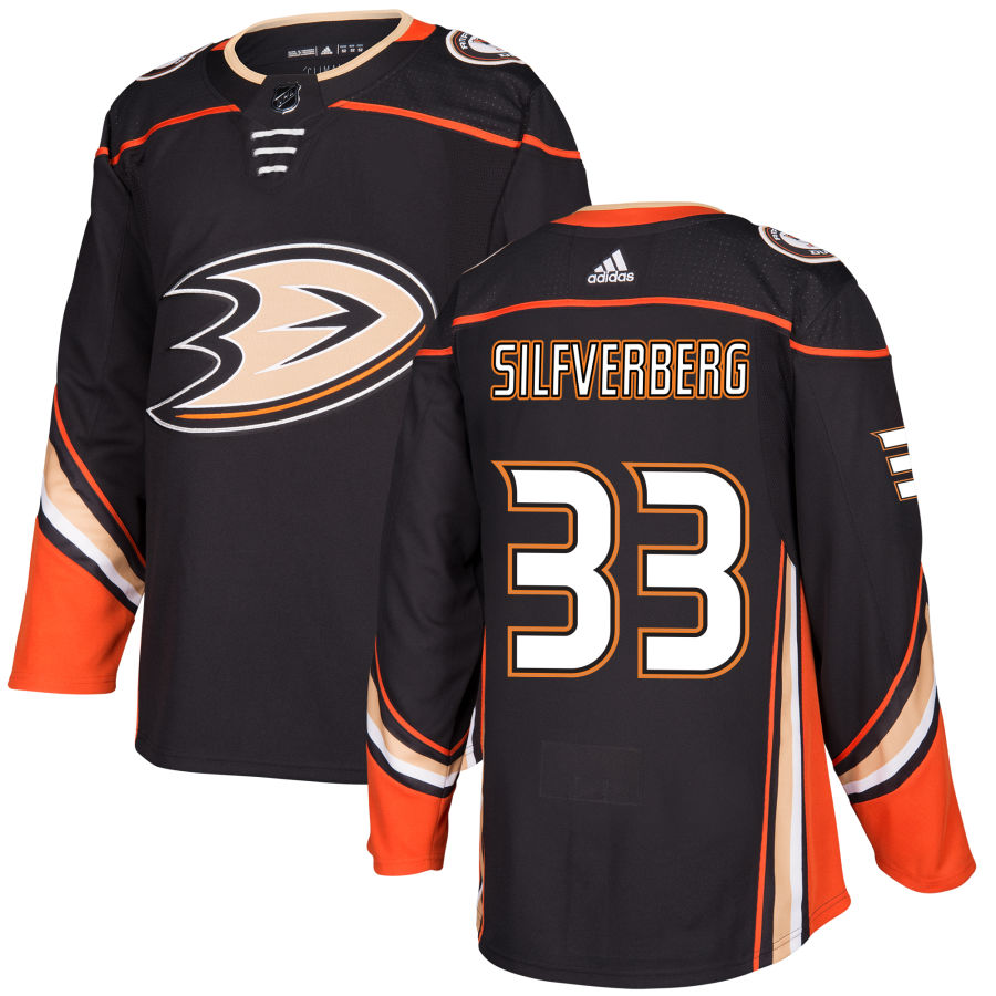 Men's Anaheim Ducks Jakob Silfverberg Black Authentic Player Jersey