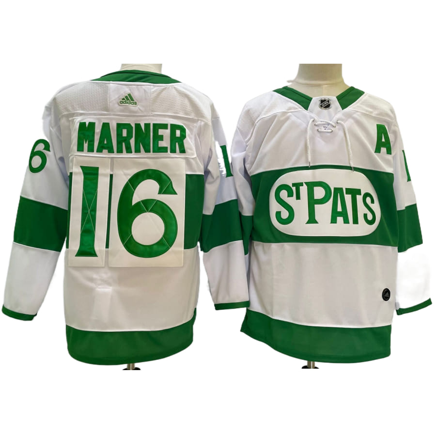 Men's Toronto Maple Leafs Mitch Marner White St Pats Premier Authentic Jersey